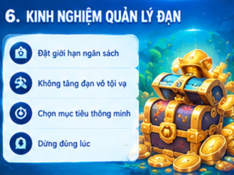 Kinh nghiệm quản lý đạn khi chơi bắn cá